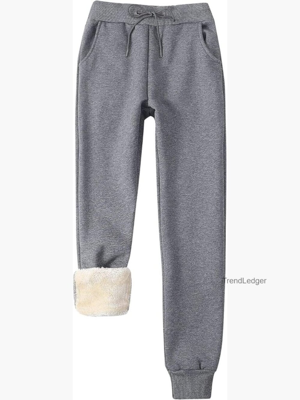 Women's Sherpa Lined Fleece Sweatpants Active Jogger Pants Winter Warm
